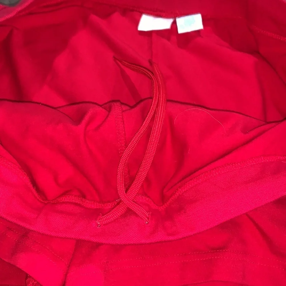 PROSPIRIT Red Mini Skort with white Stripes on the side XXL